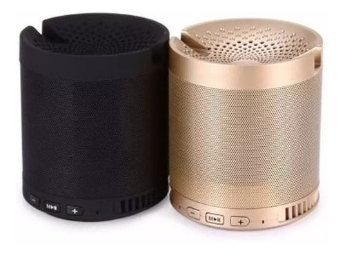 123 IMPORTS Caixa De Som Multifuncional Wireless Speaker Celular Tablet Cor Dourado