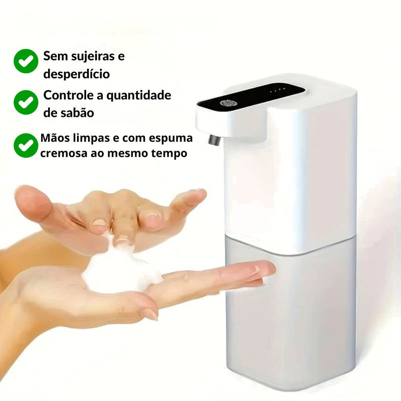 Dispensório de Sabão Inteligente LED - Prático