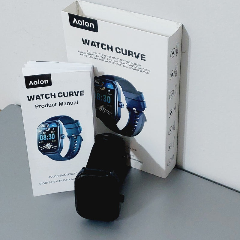 AOLON WATCH CURVE - Elegância e Tecnologia em Seu Pulso a prova d'água