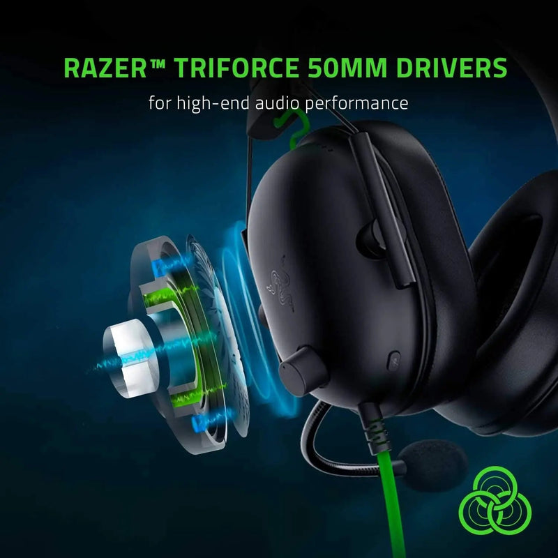 Razer BlackShark V2 Headset - Prático