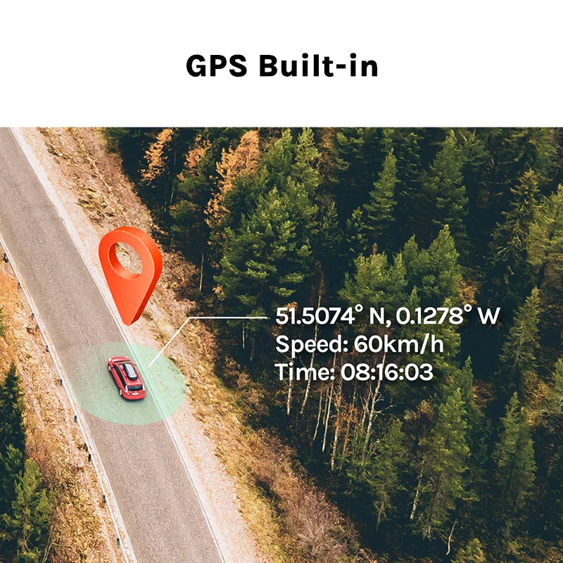 Câmera Veicular 70mai Pro Plus A500S - com GPS e ADAS, Imagem HD 2k com Suporte para Câmera Traseira