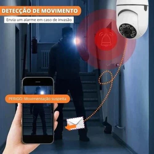 Câmera Sem Fio de Segurança Wi-Fi 360 - Full HD Wi-FI Inteligente