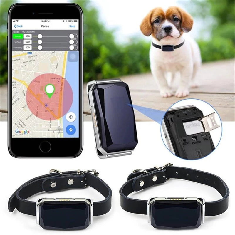 Coleira Inteligente Pet com Localizador GPS via SIM CARD